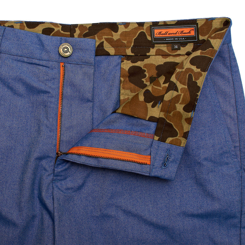 The 6 Point Short, Chambray