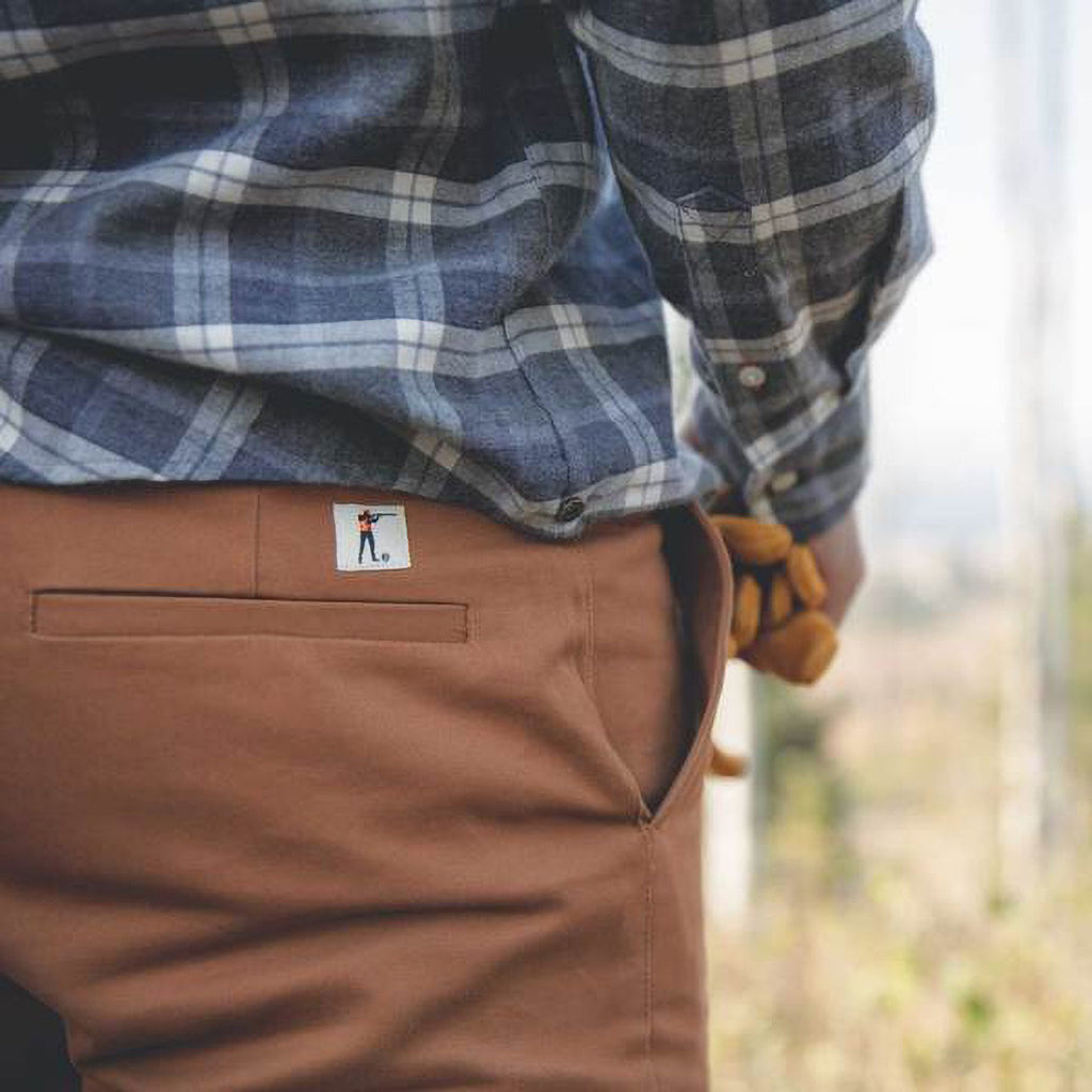 6 Point Duck Cotton Pant - Caramel