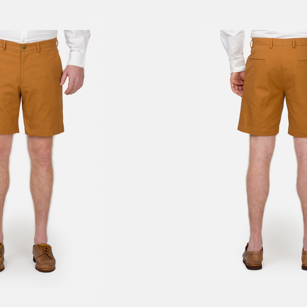 The 6 Point Duck Cotton Short, Nutmeg