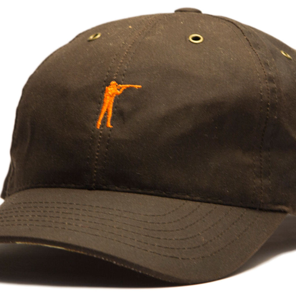 Premium Waxed Cotton Hat, Chocolate