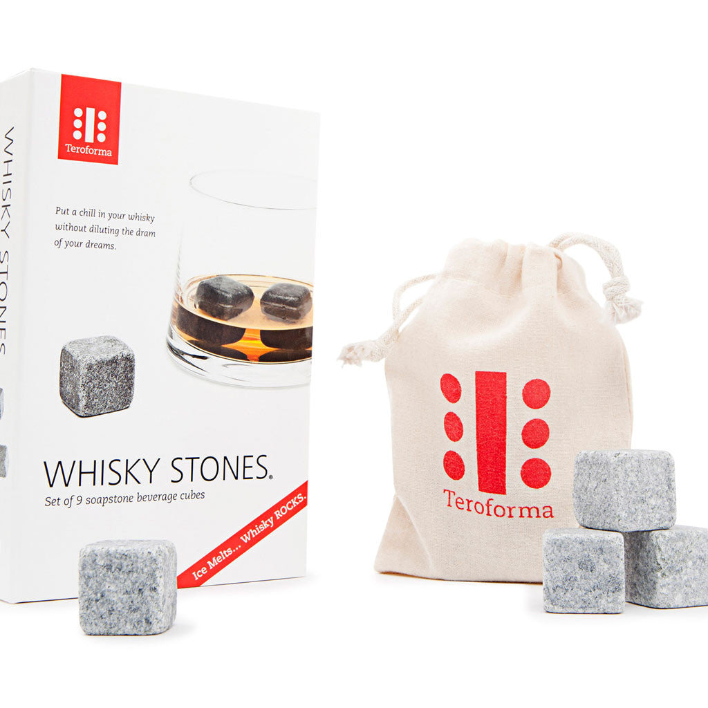 Teroforma Whisky Stones Beverage Cubes, Set of 9