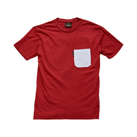 The 5oz Pocket Tee, Burnt Red