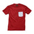 The 5oz Pocket Tee, Burnt Red