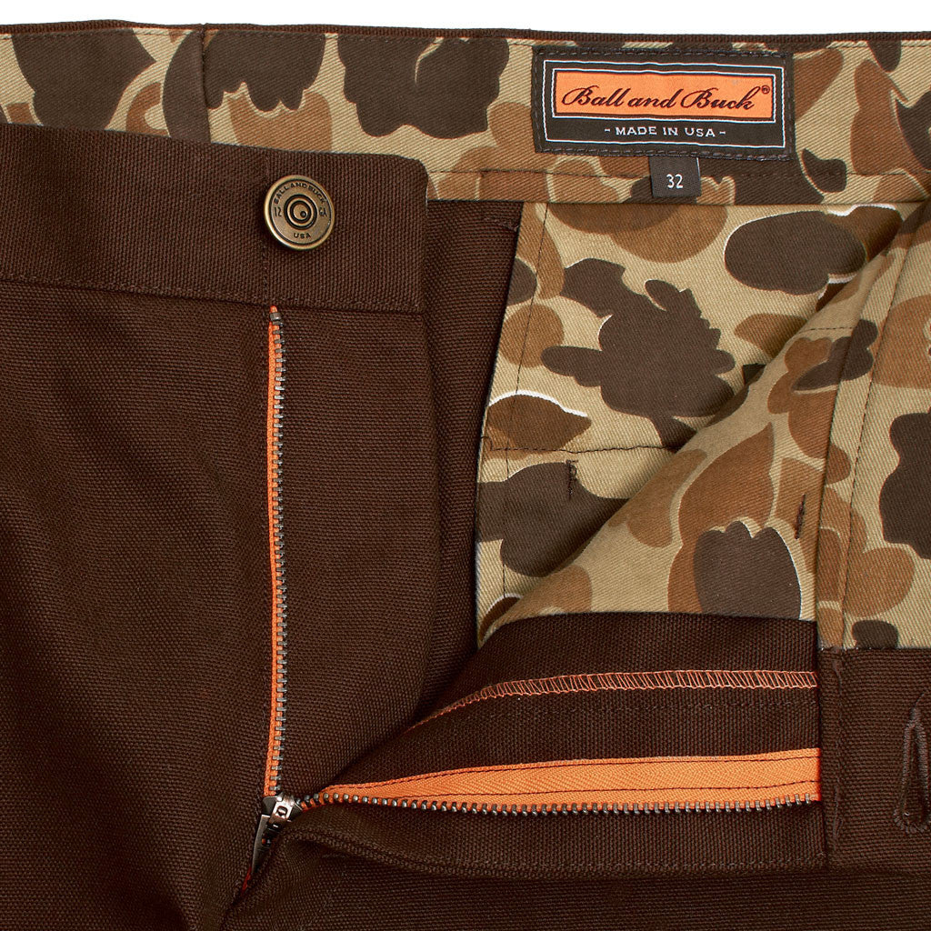 The 6 Point Duck Cotton Pant, Chestnut