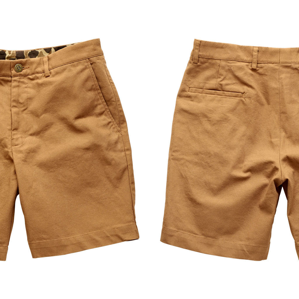 The 6 Point Duck Cotton Short, Nutmeg