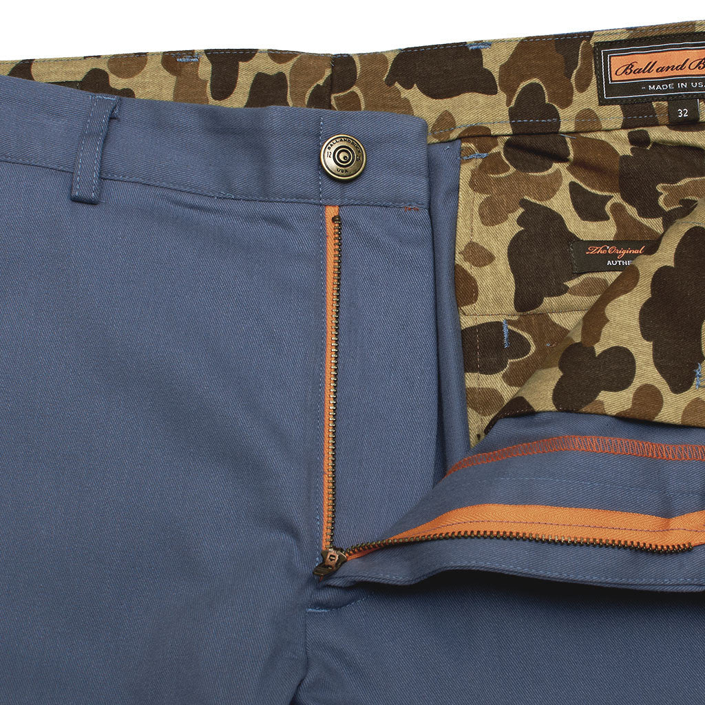 The 6 Point Pant, Sanded Chino, Cool River