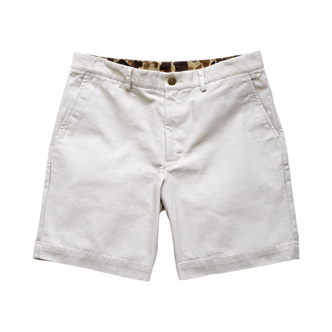 The 6 Point Duck Cotton Short, Stone