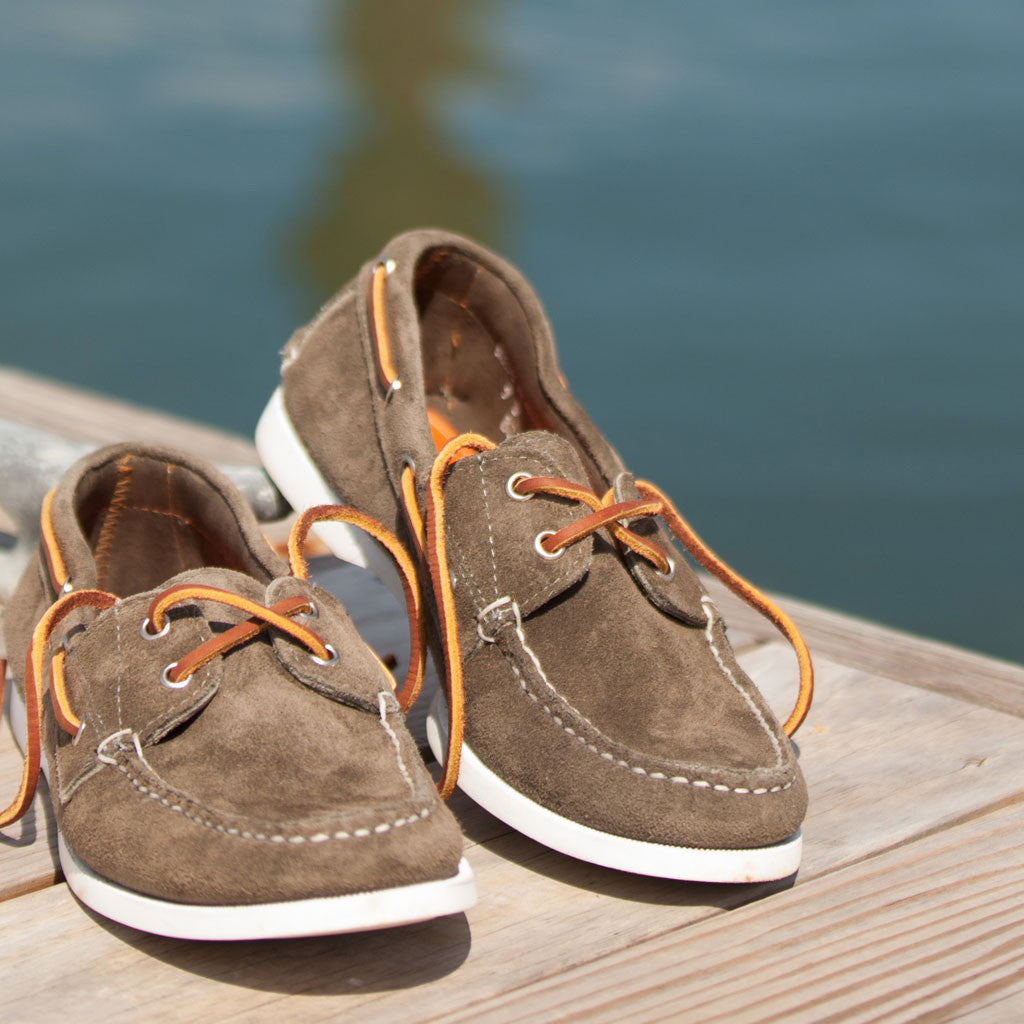 The Suede Boat Shoe, Mushroom