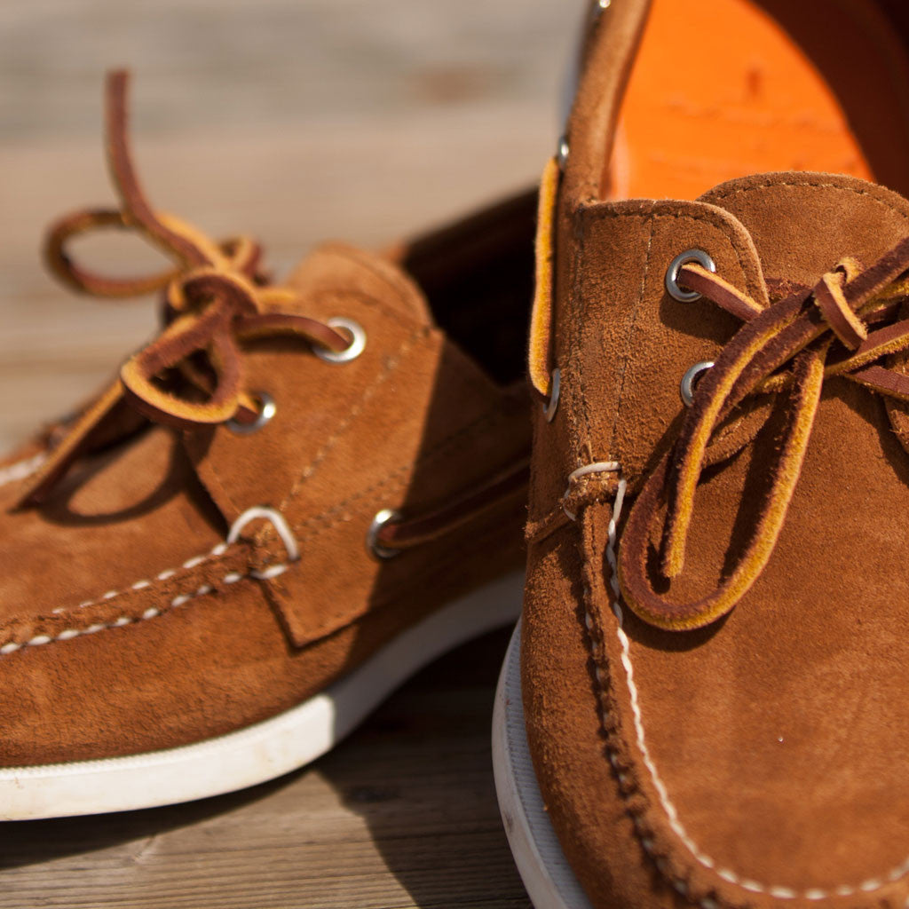 The Suede Boat Shoe, Peanut