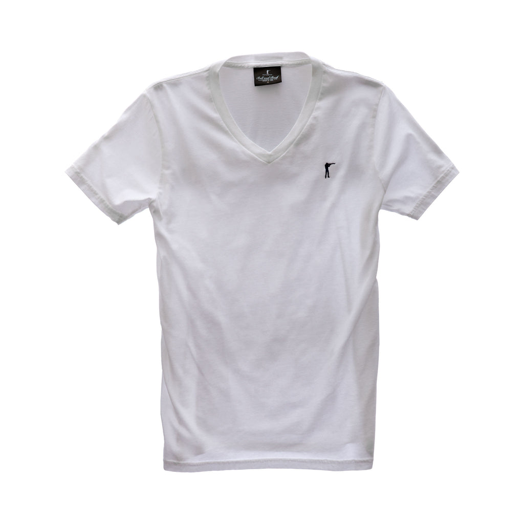 The 5oz V-Neck Roger Tee, White