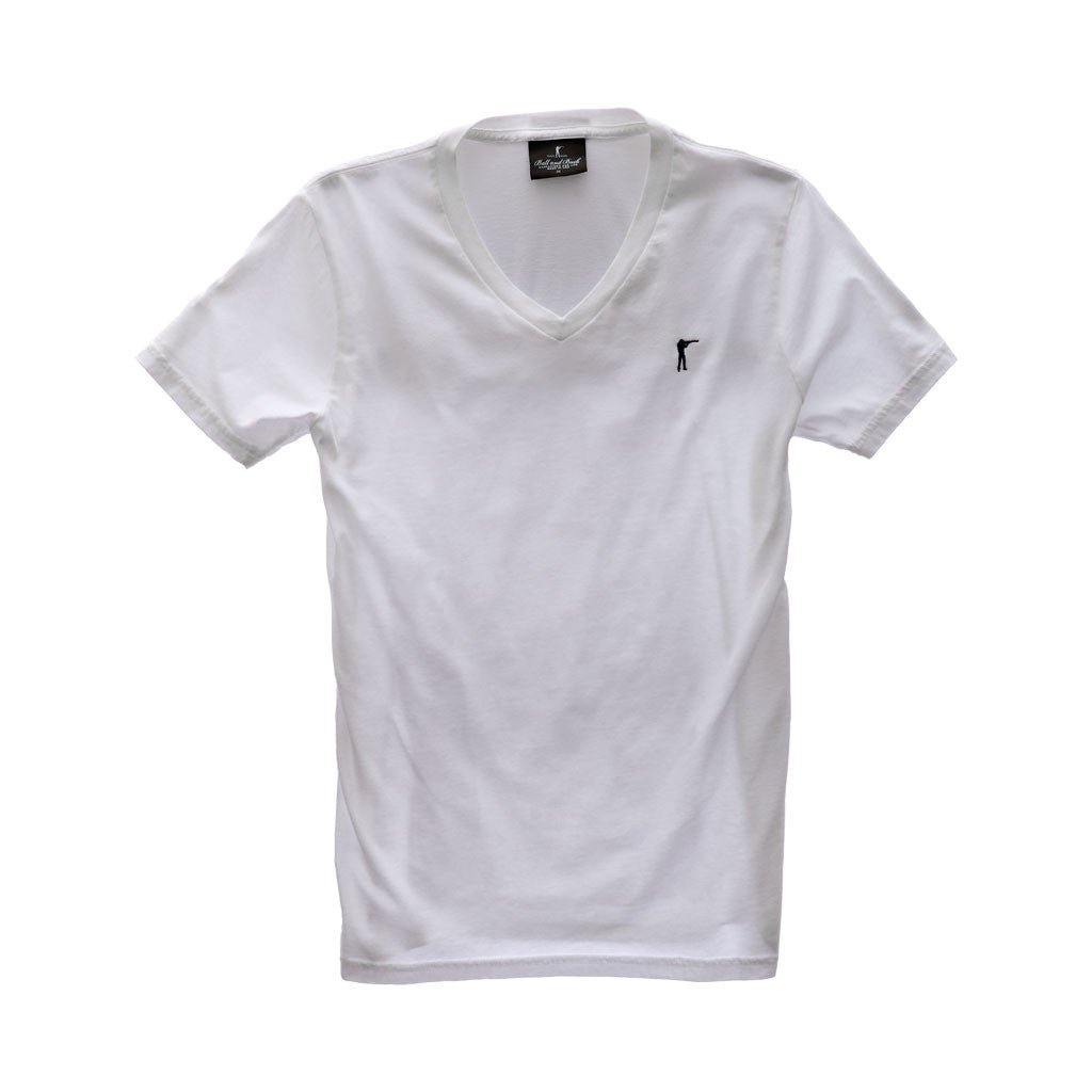 The 5oz V-Neck Roger Tee, White