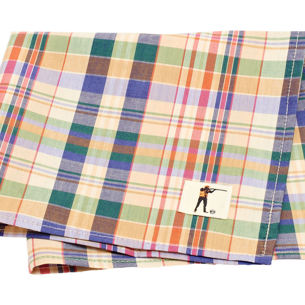 Pocket Square, Yellow/Blue Plaid