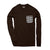 The 6oz Long-Sleeve Pocket Tee, Brown/Pointer