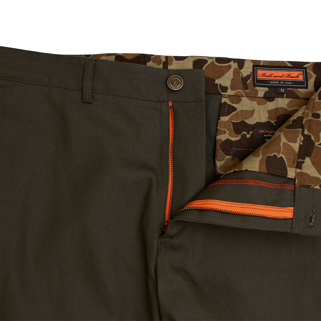 The 6 Point Duck Cotton Pant, Moss