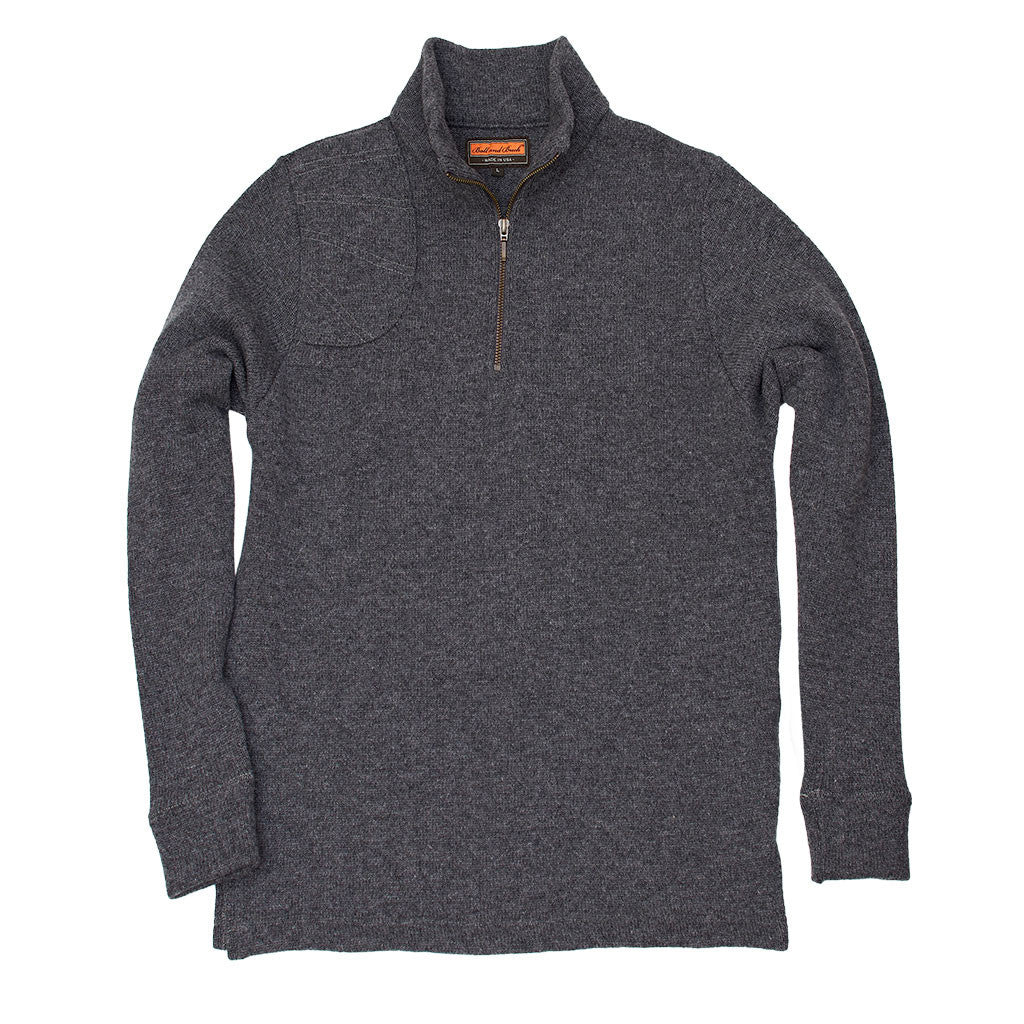 The Merino Wool Quarter Zip Pullover, Charcoal