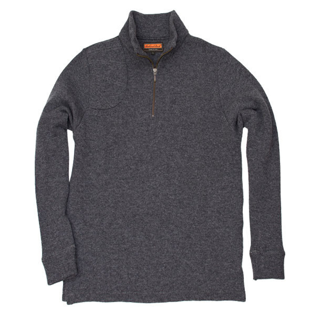 The Merino Wool Quarter Zip Pullover, Charcoal