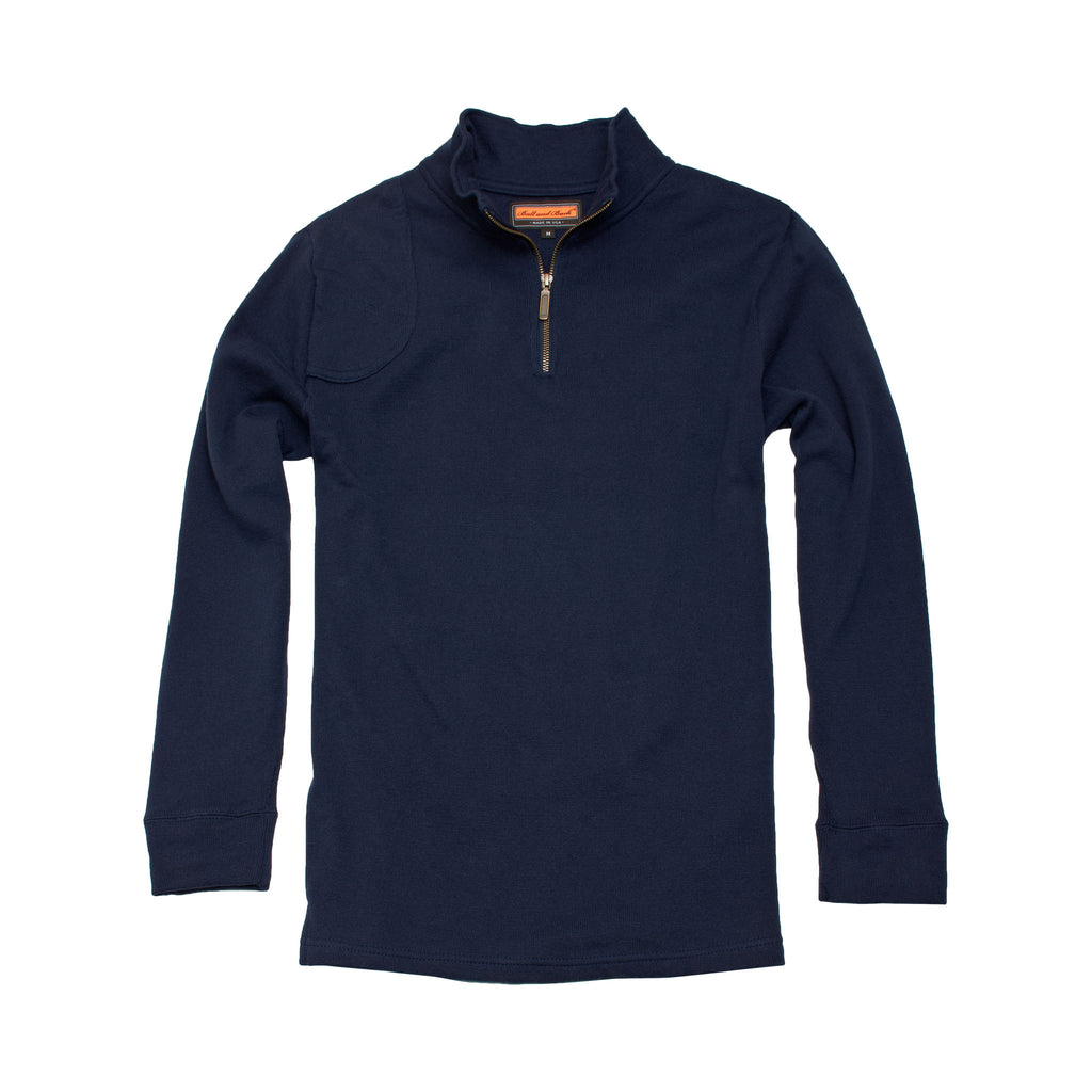 The Cotton Quarter Zip Pullover, Dark Denim