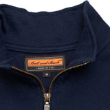 The Cotton Quarter Zip Pullover, Dark Denim