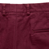 The 6 Point Duck Cotton Short, Oxblood