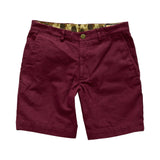 The 6 Point Duck Cotton Short, Oxblood