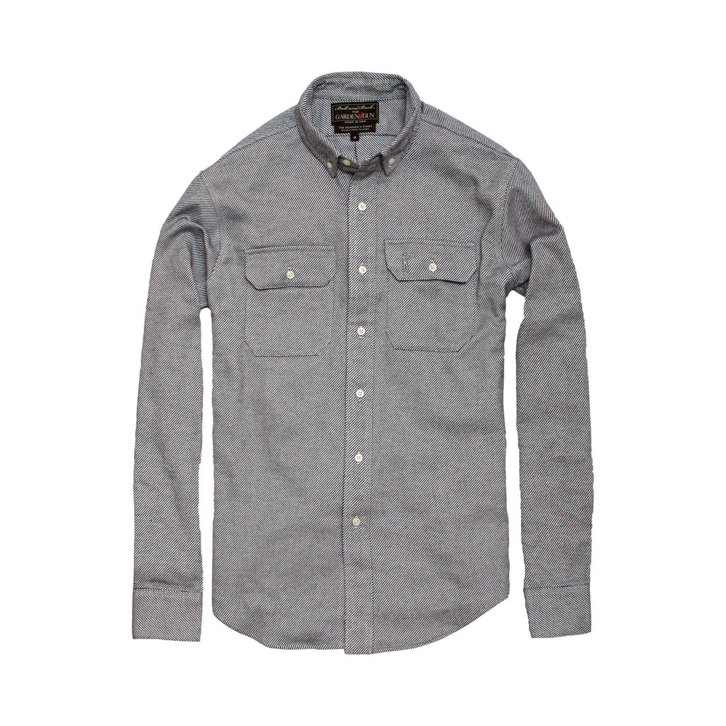 The Mariner's Shirt, Garden and Gun Stripe