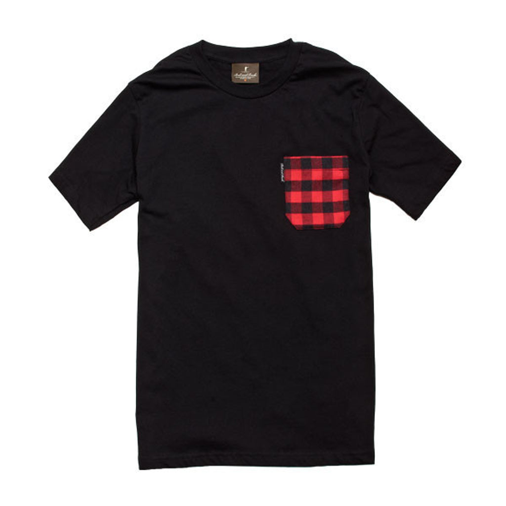 The 5oz Pocket Tee, Black/Buffalo