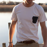 The 5oz Pocket Tee, Black/Buffalo