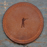 Roger Signature Leather Coaster